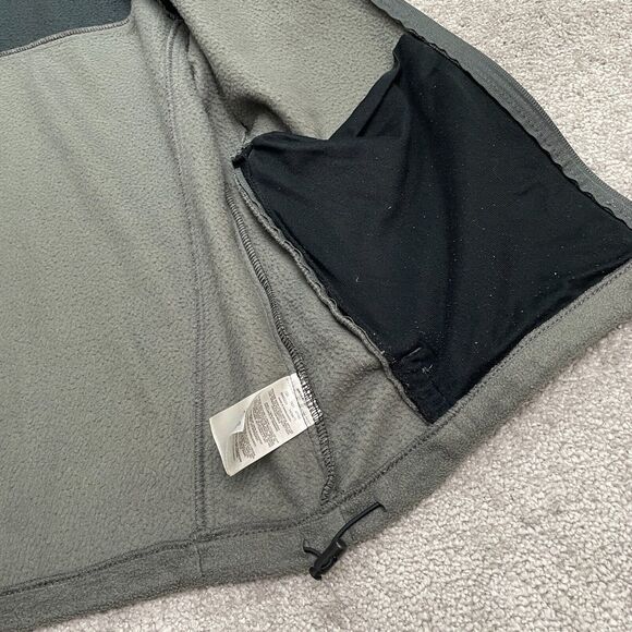 Columbia Steens Mountain Fleece Jacket Mens Medium Gray Black Full Zip Outdoor - Picture 13 of 15